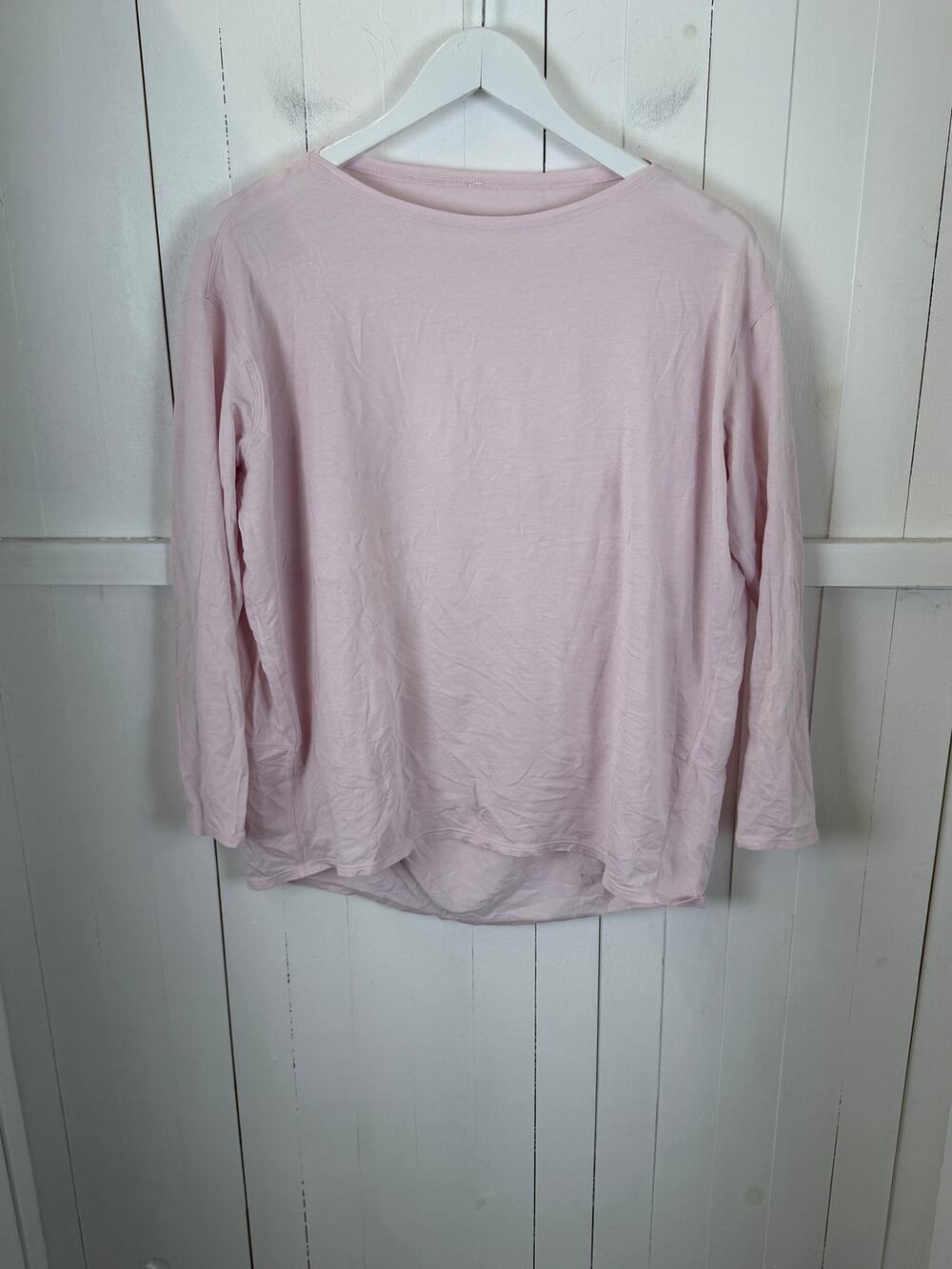 Lululemon Pink Nylon Activewear Top Size L Excellent Condition